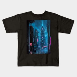 Cyber Metropolis Kids T-Shirt